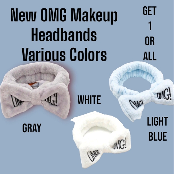 Soft & Fluffy "OMG" Hair Headband With Bow - Picture 1 of 10